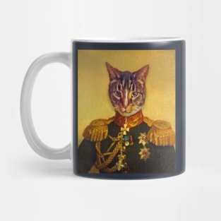 Cat Military Portrait Mug